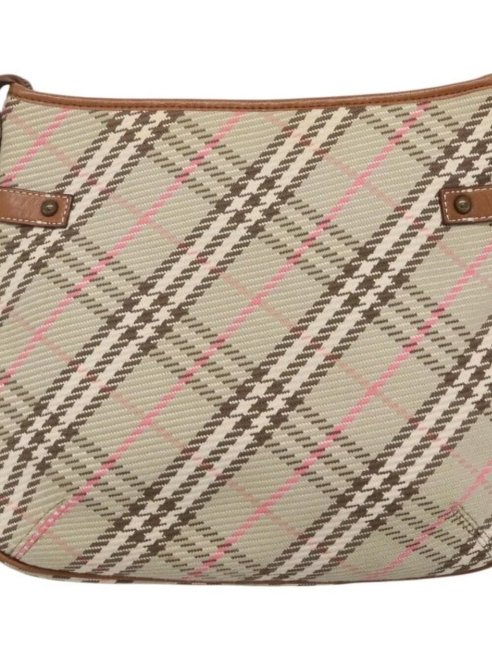 BURBERRY Nova Check Blue Label Shoulder Bag Canvas Beige - Picture 3 of 16